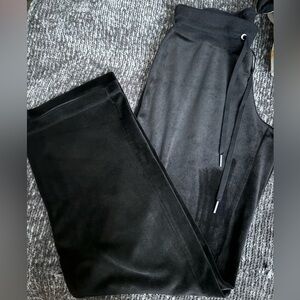 Velour straight sweatpants